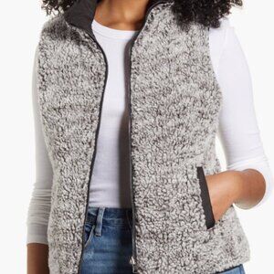 Thread and Supply Reversible Puffer Sherpa Vest